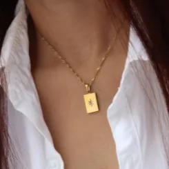 Jewelvers Necklaces 18K GoldFilled North Star Pendant Necklace Jewelvers Necklaces 18K GoldFilled North Star Pendant Necklace