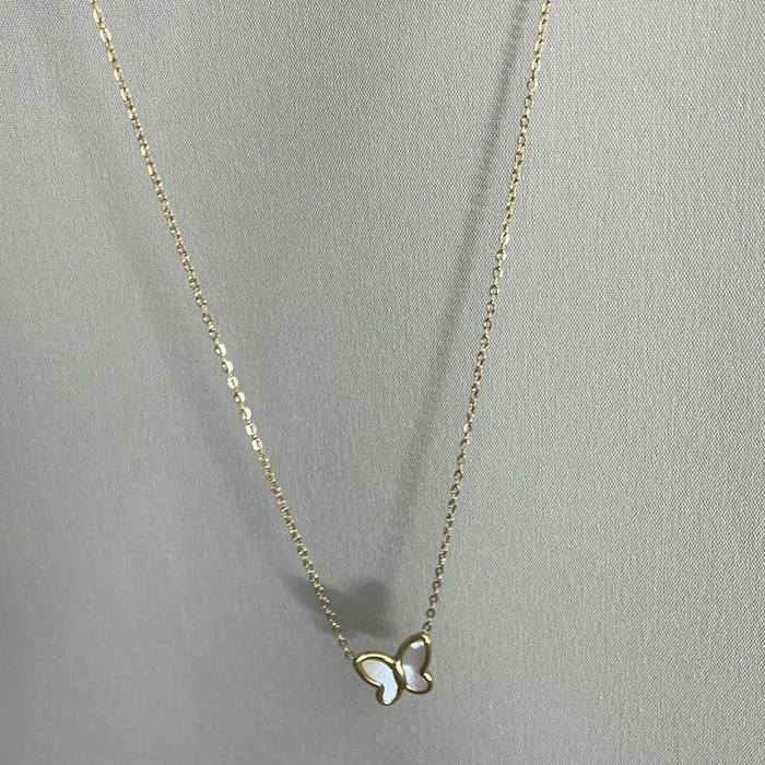 Jewelvers Necklaces Butterfly Shell Necklace Jewelvers Necklaces Butterfly Shell Necklace