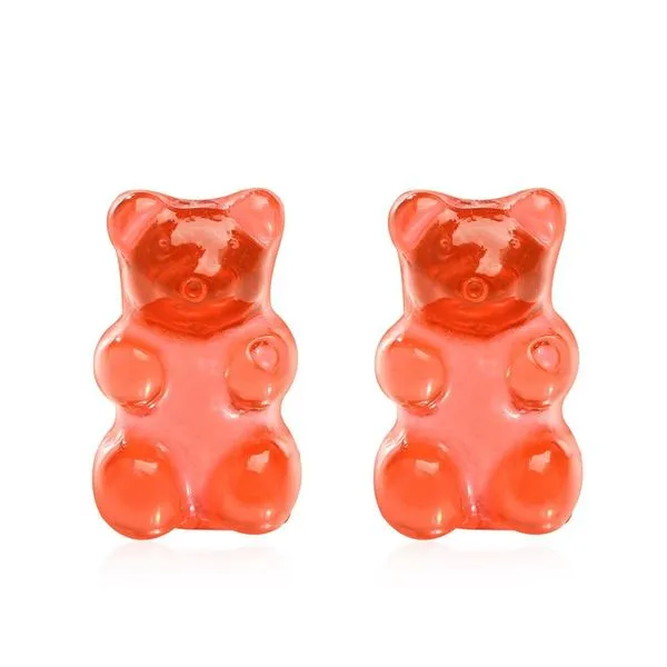 L427 Red Gummy Bear Earrings polly Earrings