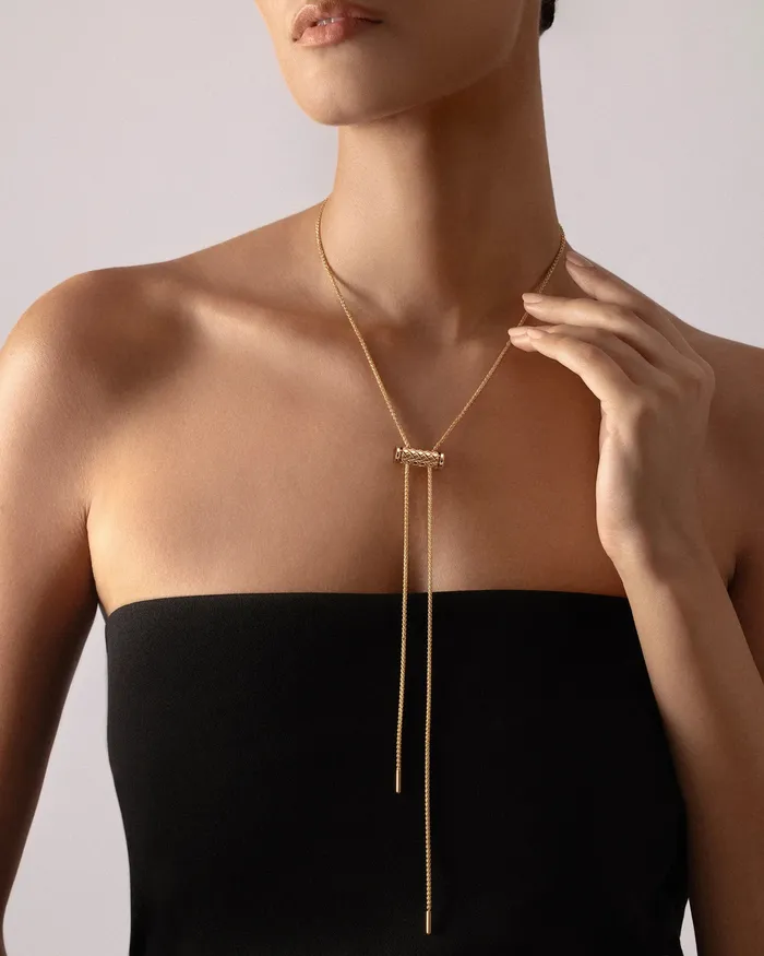 Latch Pendant in Yellow Gold Nouvel Heritage Necklaces Latch Pendant in Yellow Gold Nouvel Heritage Necklaces