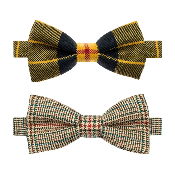 Made to Order Tartan Bow Tie Lochcarron Earrings