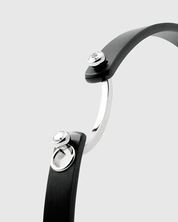 Mood Bracelets Midnight In Manhattan Mood Bangle in White Gold Mood Bracelets Midnight In Manhattan Mood Bangle in White Gold