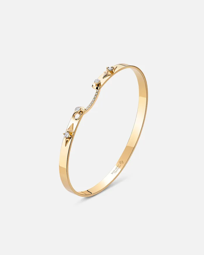 Mood Bracelets Reverie Mood Bangle in Yellow Gold