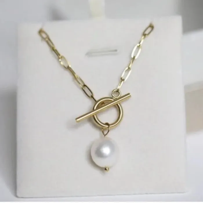 Necklaces 18K GoldFilled OT Pearl Necklace Jewelvers Necklaces 18K GoldFilled OT Pearl Necklace Jewelvers