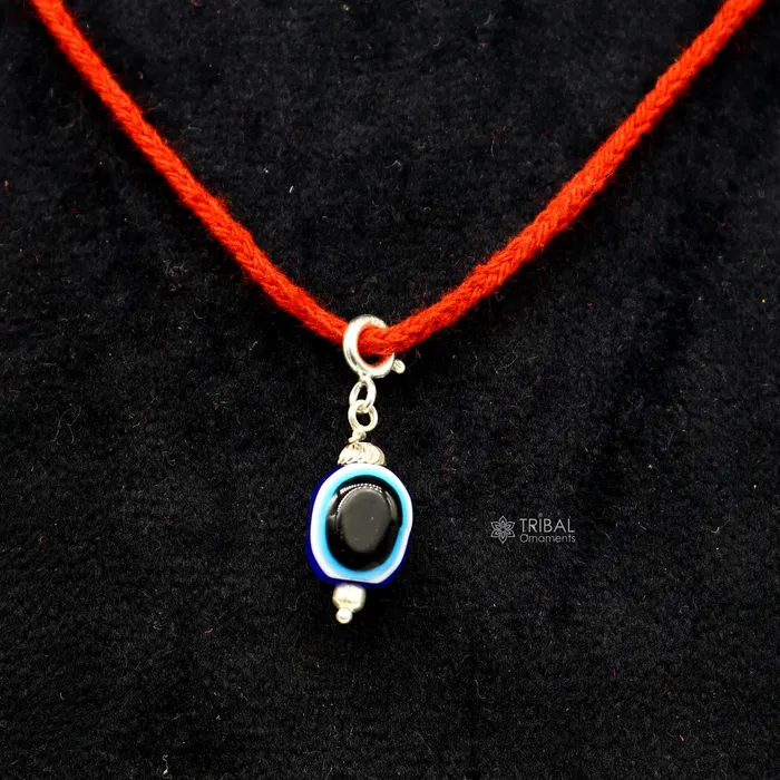Necklaces 925 sterling silver modern trendy Evil Eye pendant protect from negativity TRIBAL ORNAMENTS