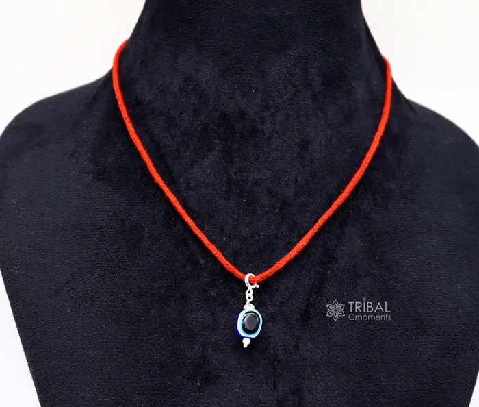 Necklaces 925 sterling silver modern trendy Evil Eye pendant protect from negativity TRIBAL ORNAMENTS