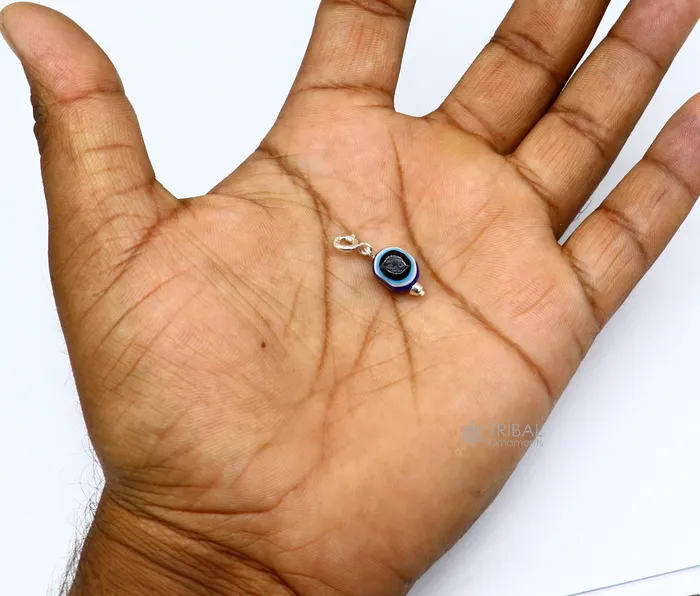 Necklaces 925 sterling silver modern trendy Evil Eye pendant protect from negativity TRIBAL ORNAMENTS