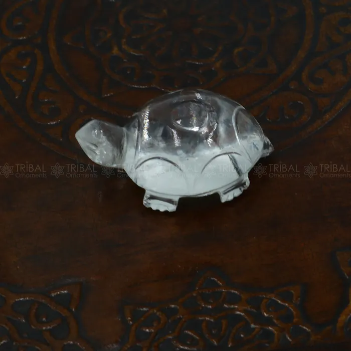 Necklaces Natural sphatik crystal stone divine tortoise or turtle statue amazing sphatik tortoise for wealth and prosperity art800 TRIBAL ORNAMENTS Necklaces Natural sphatik crystal stone divine tortoise or turtle statue amazing sphatik tortoise for wealth and prosperity art800 TRIBAL ORNAMENTS