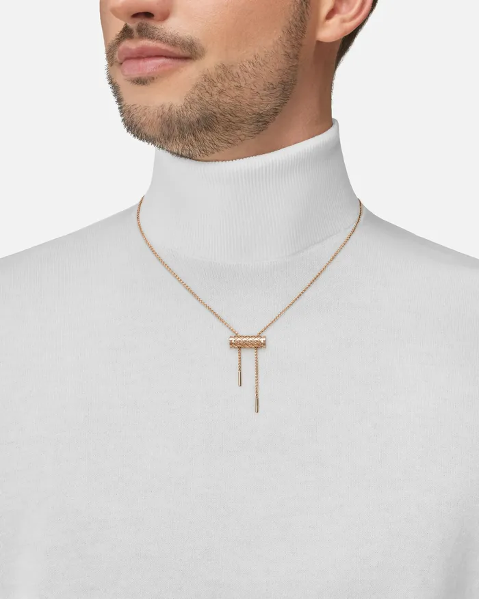 Necklaces Nouvel Heritage Gold Latch Pendant on MM Chain in Rose Gold Necklaces Nouvel Heritage Gold Latch Pendant on MM Chain in Rose Gold