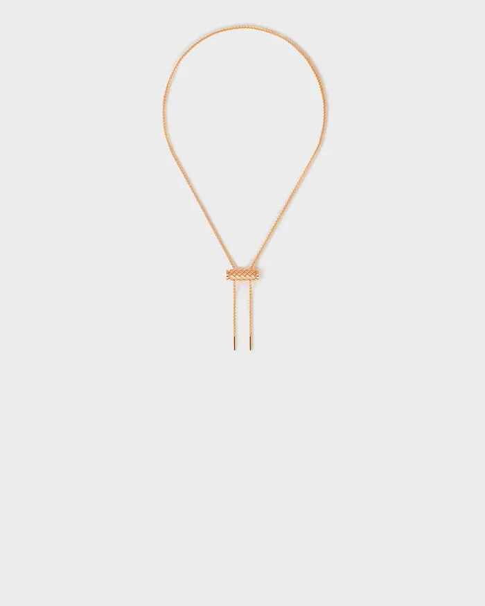 Necklaces Nouvel Heritage Gold Latch Pendant on MM Chain in Rose Gold Necklaces Nouvel Heritage Gold Latch Pendant on MM Chain in Rose Gold