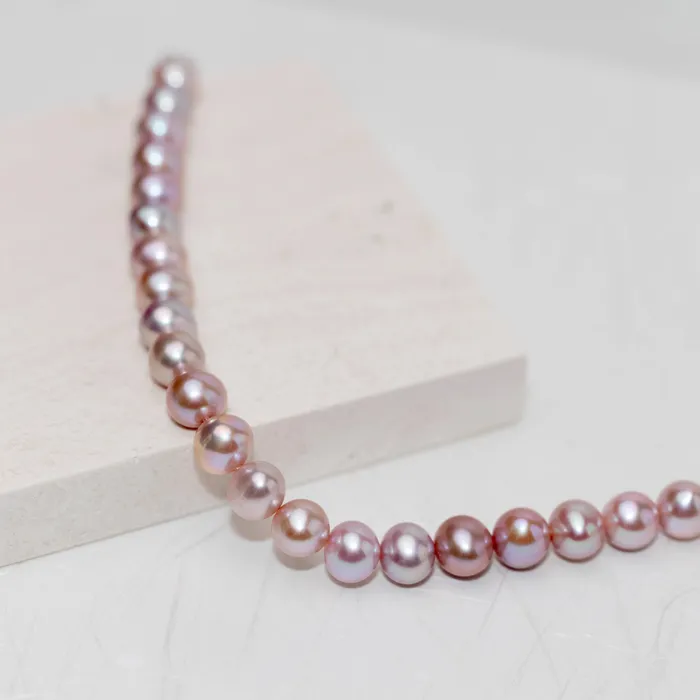 Necklaces Pearly Lustre Top Lustre Freshwater Purple Pearl Necklace WN00497