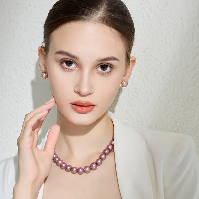 Necklaces Pearly Lustre Top Lustre Freshwater Purple Pearl Necklace WN00497
