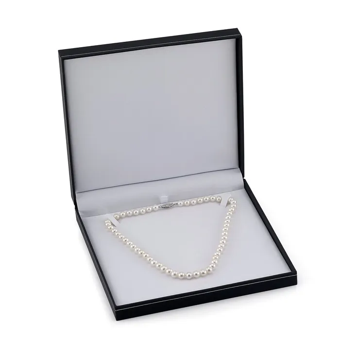 Necklaces spt 7075mm White Freshwater Pearl Necklace AAAA Quality