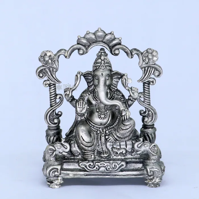Necklaces TRIBAL ORNAMENTS 29 925 Sterling silver handmade Idol lord Ganesh statue Lord Ganesha known for his wisdom ability to remove obstacles diwali gift art699