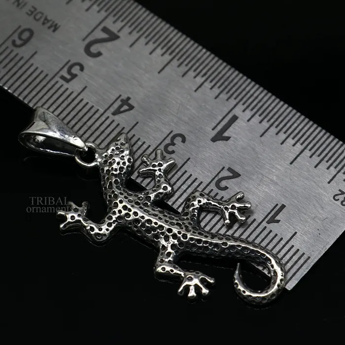 Necklaces TRIBAL ORNAMENTS 925 sterling silver amazing Lizard design handmade pendant with pretty attractive design pendant locket gifting jewelry india ssp1574
