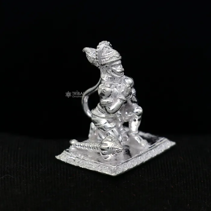 Necklaces TRIBAL ORNAMENTS 925 Sterling silver handmade design Indian Idols Lord Hanumaan BajaranBali statue figurine puja articles decorative gift diwali puja art44 Necklaces TRIBAL ORNAMENTS 925 Sterling silver handmade design Indian Idols Lord Hanumaan BajaranBali statue figurine puja articles decorative gift diwali puja art44