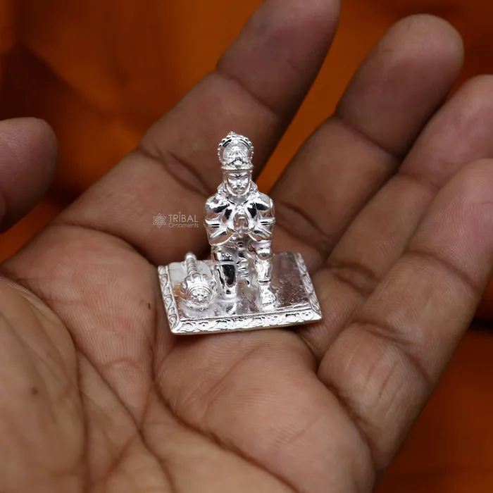 Necklaces TRIBAL ORNAMENTS 925 Sterling silver handmade design Indian Idols Lord Hanumaan BajaranBali statue figurine puja articles decorative gift diwali puja art44 Necklaces TRIBAL ORNAMENTS 925 Sterling silver handmade design Indian Idols Lord Hanumaan BajaranBali statue figurine puja articles decorative gift diwali puja art44