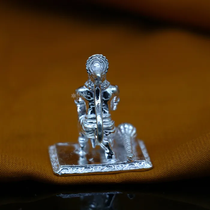 Necklaces TRIBAL ORNAMENTS 925 Sterling silver handmade design Indian Idols Lord Hanumaan BajaranBali statue figurine puja articles decorative gift diwali puja art44 Necklaces TRIBAL ORNAMENTS 925 Sterling silver handmade design Indian Idols Lord Hanumaan BajaranBali statue figurine puja articles decorative gift diwali puja art44