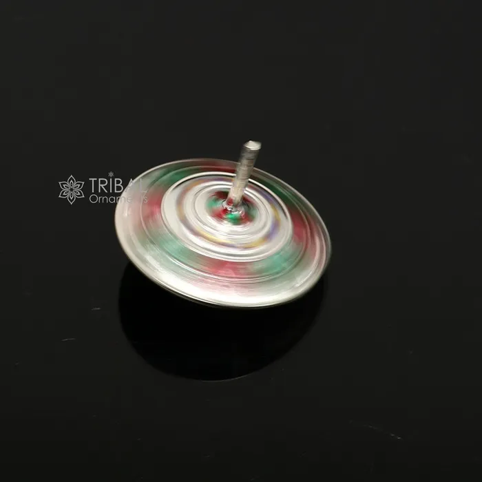 Necklaces TRIBAL ORNAMENTS 925 sterling silver handmade enamel work Firki or Lattu toy best silver toy for your baby krishna idols best silver article india su1152 Necklaces TRIBAL ORNAMENTS 925 sterling silver handmade enamel work Firki or Lattu toy best silver toy for your baby krishna idols best silver article india su1152