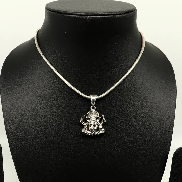 Necklaces TRIBAL ORNAMENTS 925 sterling silver handmade idol Ganesha pendant amazing stylish unisex pendant locket personalized jewelry tribal jewelry ssp558 Necklaces TRIBAL ORNAMENTS 925 sterling silver handmade idol Ganesha pendant amazing stylish unisex pendant locket personalized jewelry tribal jewelry ssp558