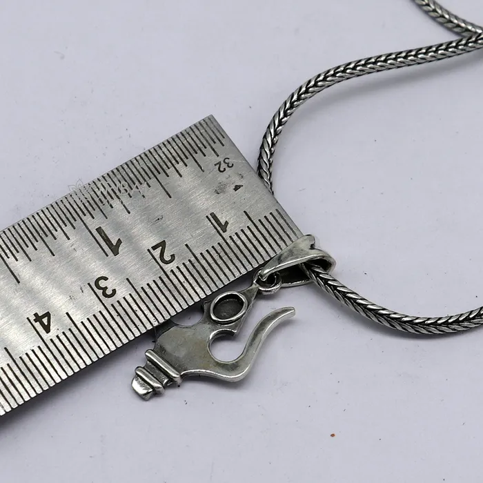 Necklaces TRIBAL ORNAMENTS 925 sterling silver lord SHIVA TRIDENT TRISHOOL tishul pendant best gifting delicate necklace pendant nsp709