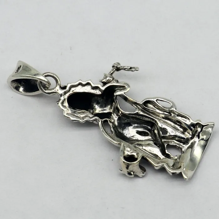 Necklaces TRIBAL ORNAMENTS 925 sterling silver vintage Antique stylish Hindu idol Krishna with cow Pendant amazing design stunning pendant gifting jewelry ssp537