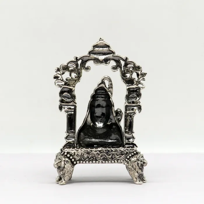 Necklaces TRIBAL ORNAMENTS Pure 925 Sterling silver handmade antique look Indian idols Lord Shiva stunning statue figurine puja articles best decorative gift art12