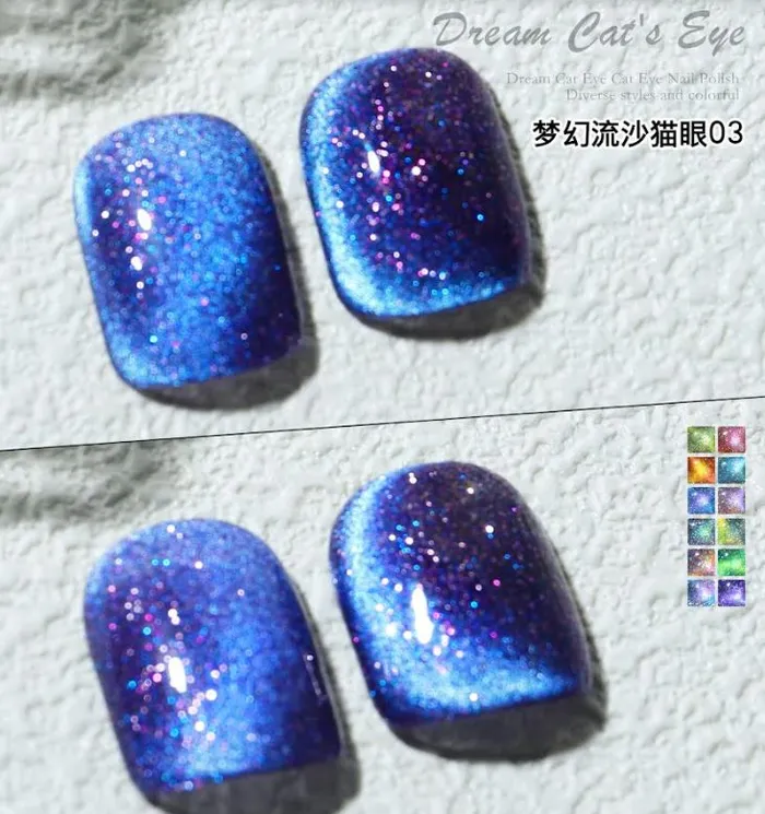 NS418 Cat Eye Gel Nail Polish 03 POLLY Earrings