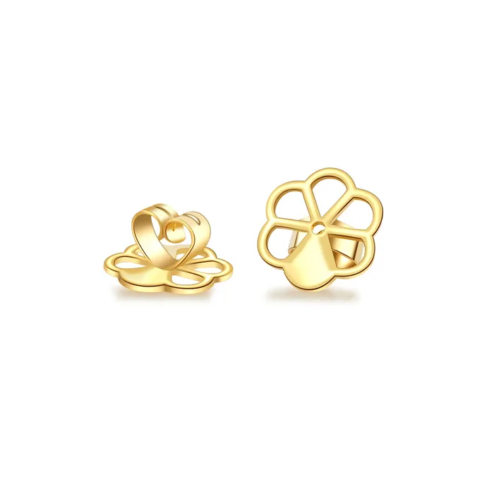 Pearly Lustre 18K Solid Gold Earrings Backstopper KA00008 Earrings