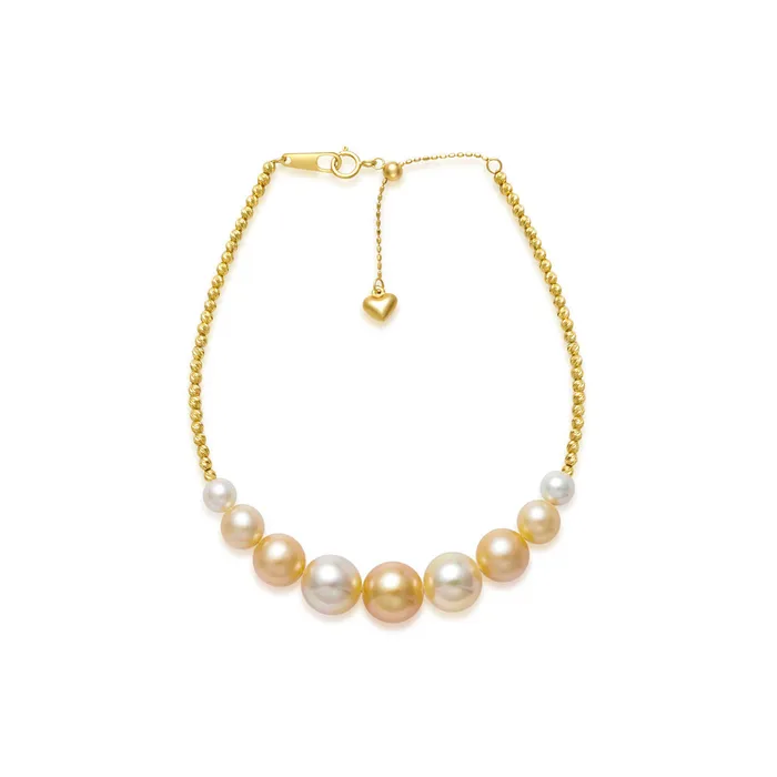 Pearly Lustre 18K Solid Gold South Sea Pearl Bracelet KB00036 HARMONY Bracelets