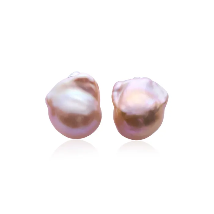 Pearly Lustre Earrings Elegant Baroque Pearl Earrings WE00834