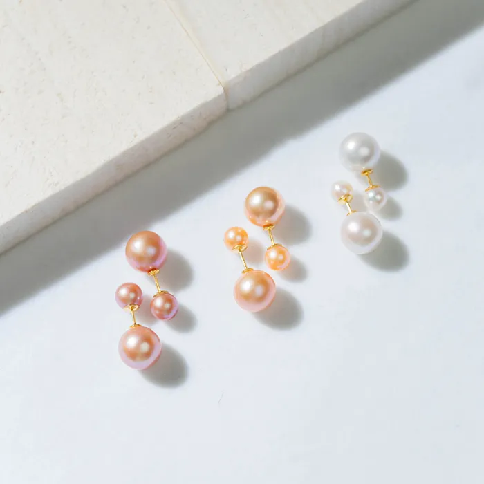Pearly Lustre Earrings Interchangeable Edison Pearl Earrings WE00424 Possibilities