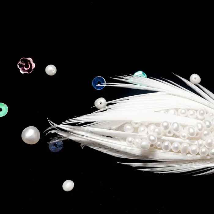 Pearly Lustre Necklaces Passion for Life French Embroidery Freshwater Pearl Brooch WC00014