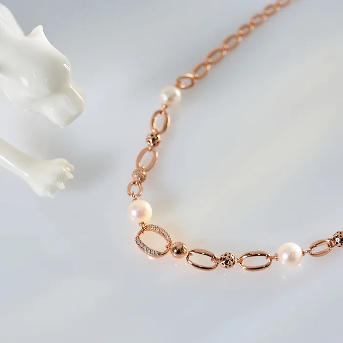 Pearly Lustre Necklaces Top Grade Freshwater Pearl Necklace WN00647 SAFARI