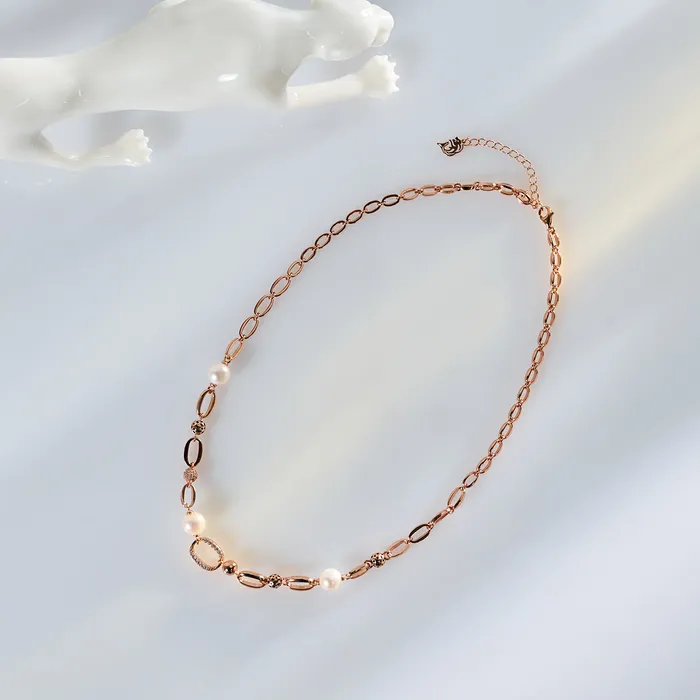 Pearly Lustre Necklaces Top Grade Freshwater Pearl Necklace WN00647 SAFARI