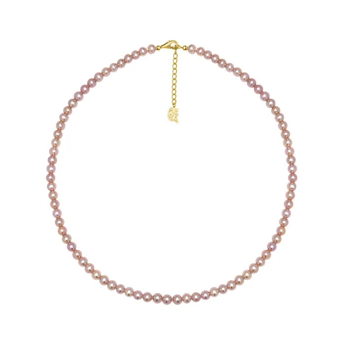 Pearly Lustre Necklaces Top Grade Purple Freshwater Pearl Necklace WN00436