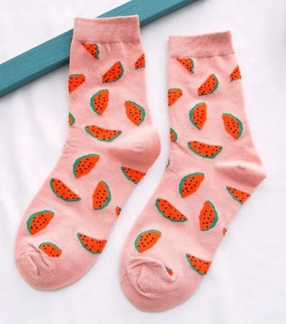 POLLY Earrings SF1231 Pale Pink Watermelon Socks