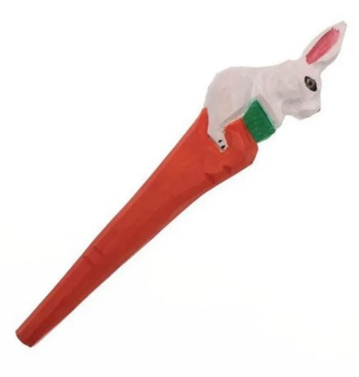 POLLY Earrings V38 Bunny Rabbit Wood Pen