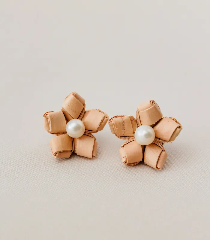 Punique Earrings Gabriela Silang Palmera Pearl Studs