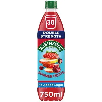 Ramsden International Earrings Robinsons Summer Fruit No Added Sugar Double Concentrate 750ml