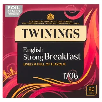 Ramsden International Earrings Twinings Strong English Breakfast 80 Tea Bags