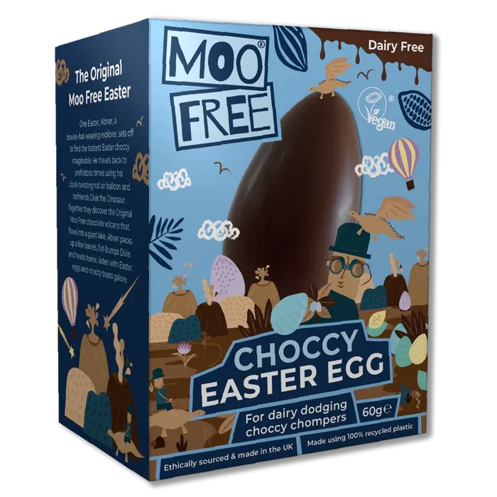 Ramsden International Moo Free Choccy Easter Egg 60g Rings