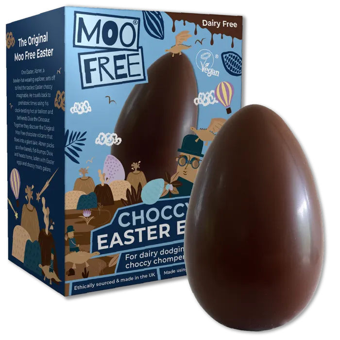 Ramsden International Moo Free Choccy Easter Egg 60g Rings