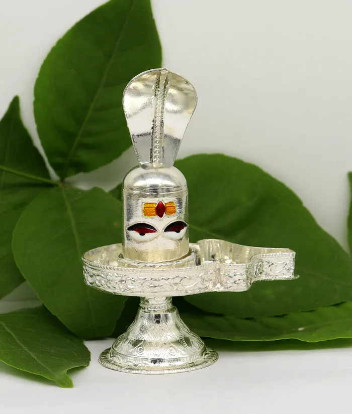 Rings 925 sterling silver handmade small Lord shivaLinga Stand silver utensil silver puja temple art shiva lingam stand with serpent art36 TRIBAL ORNAMENTS