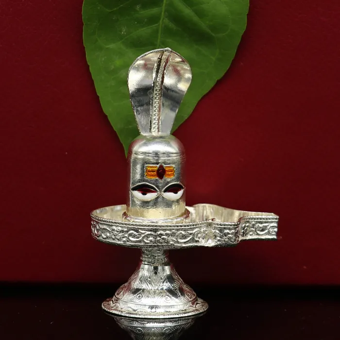 Rings 925 sterling silver handmade small Lord shivaLinga Stand silver utensil silver puja temple art shiva lingam stand with serpent art36 TRIBAL ORNAMENTS