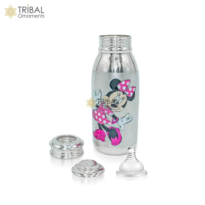 Rings 925 Sterling silver mickey mouse cartoon design baby feeder milk bottle baby water bottle best kids gifting article sv307 TRIBAL ORNAMENTS Rings 925 Sterling silver mickey mouse cartoon design baby feeder milk bottle baby water bottle best kids gifting article sv307 TRIBAL ORNAMENTS