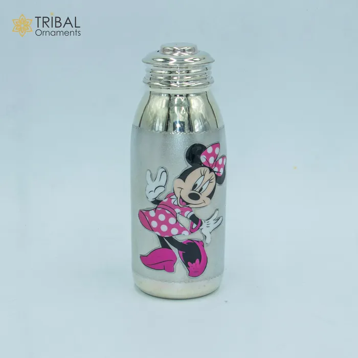 Rings 925 Sterling silver mickey mouse cartoon design baby feeder milk bottle baby water bottle best kids gifting article sv307 TRIBAL ORNAMENTS
