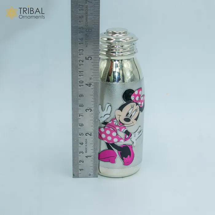 Rings 925 Sterling silver mickey mouse cartoon design baby feeder milk bottle baby water bottle best kids gifting article sv307 TRIBAL ORNAMENTS