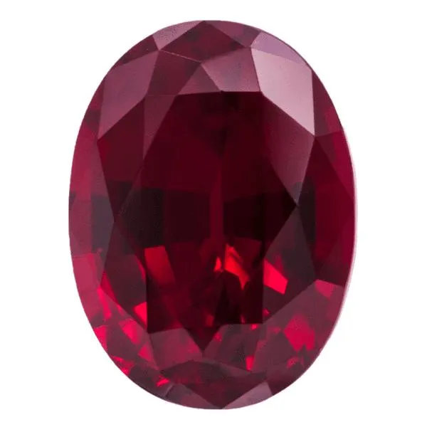 Rings Fire Brilliance Chatham LabGrown Oval Ruby Stone Size