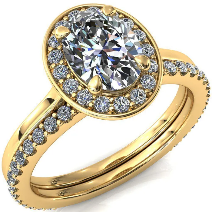 Rings Fire Brilliance Holly Oval Center Stone 4 Prong Pinpoint Floating Halo Scalloped Cathedral Ring Rings Fire Brilliance Holly Oval Center Stone 4 Prong Pinpoint Floating Halo Scalloped Cathedral Ring